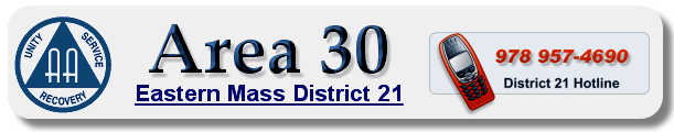 Alcoholics Anonymous EMass District 21